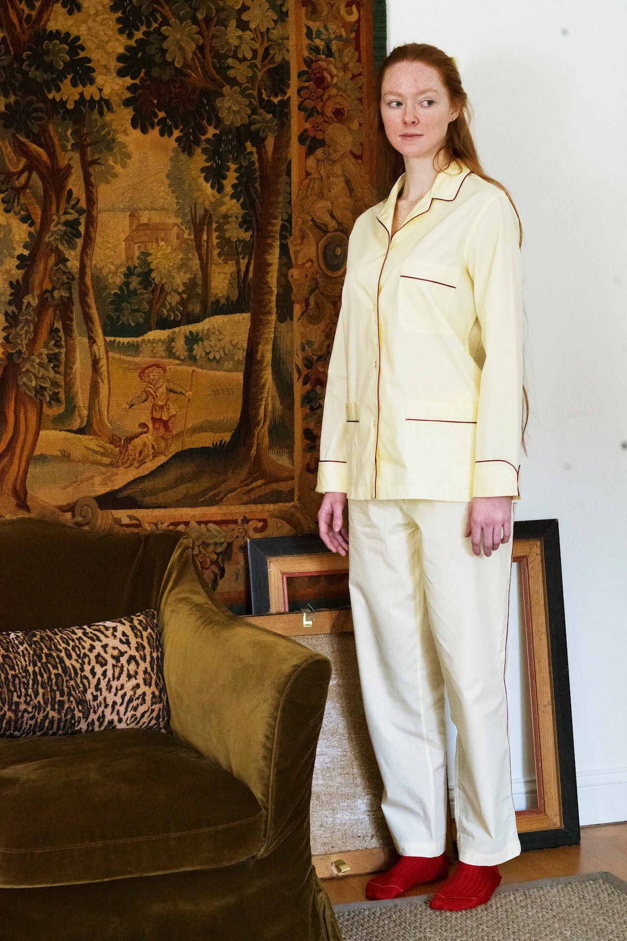 Butter Yellow Poplin Pyjamas