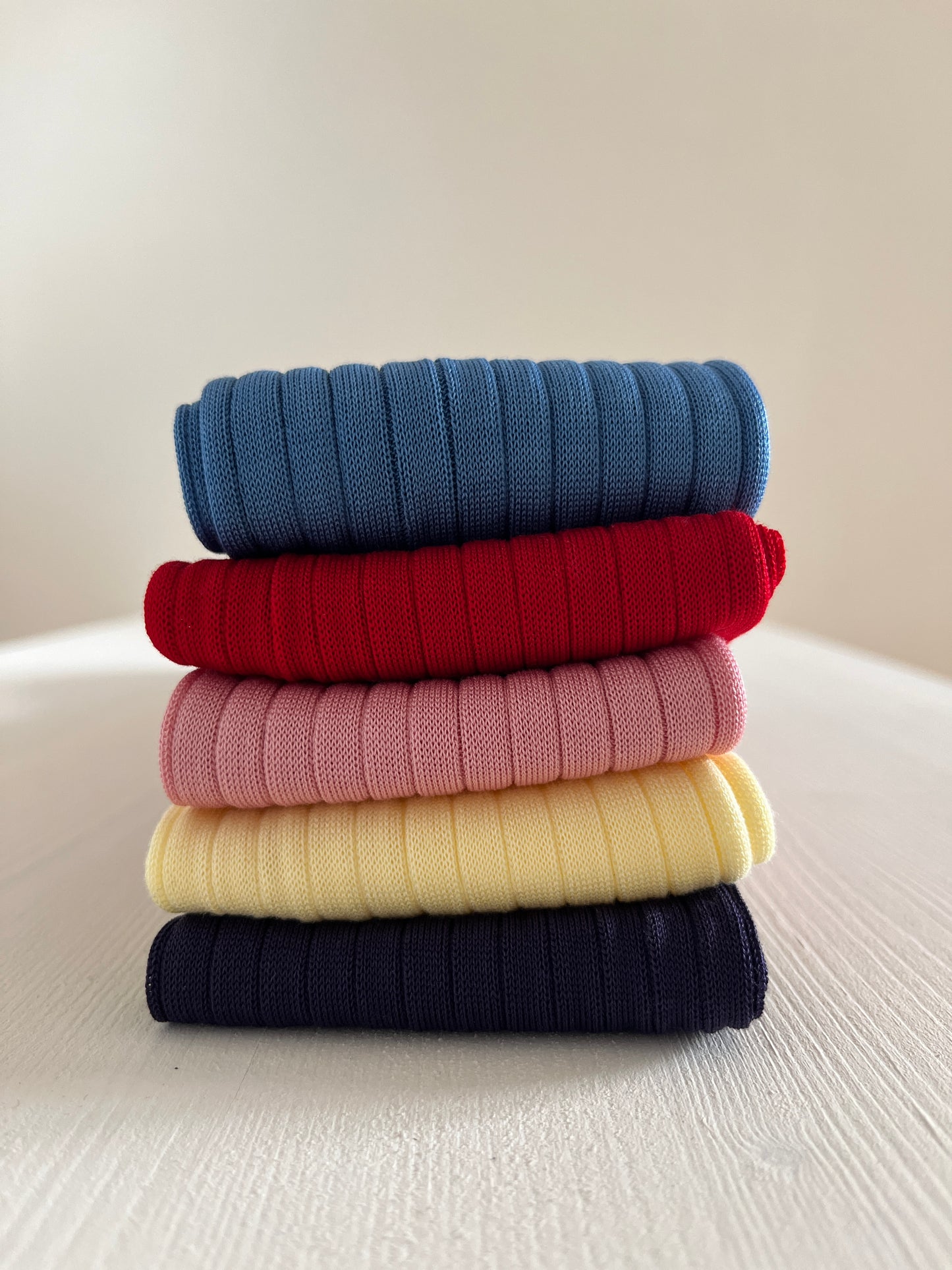 Cotton Socks in Pale Yellow
