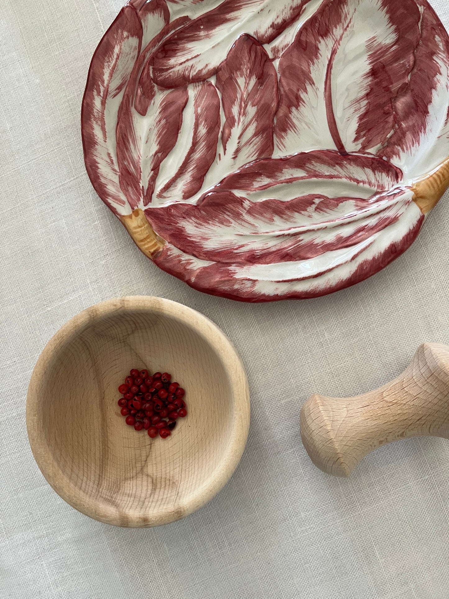 Beechwood Mortar and Pestle