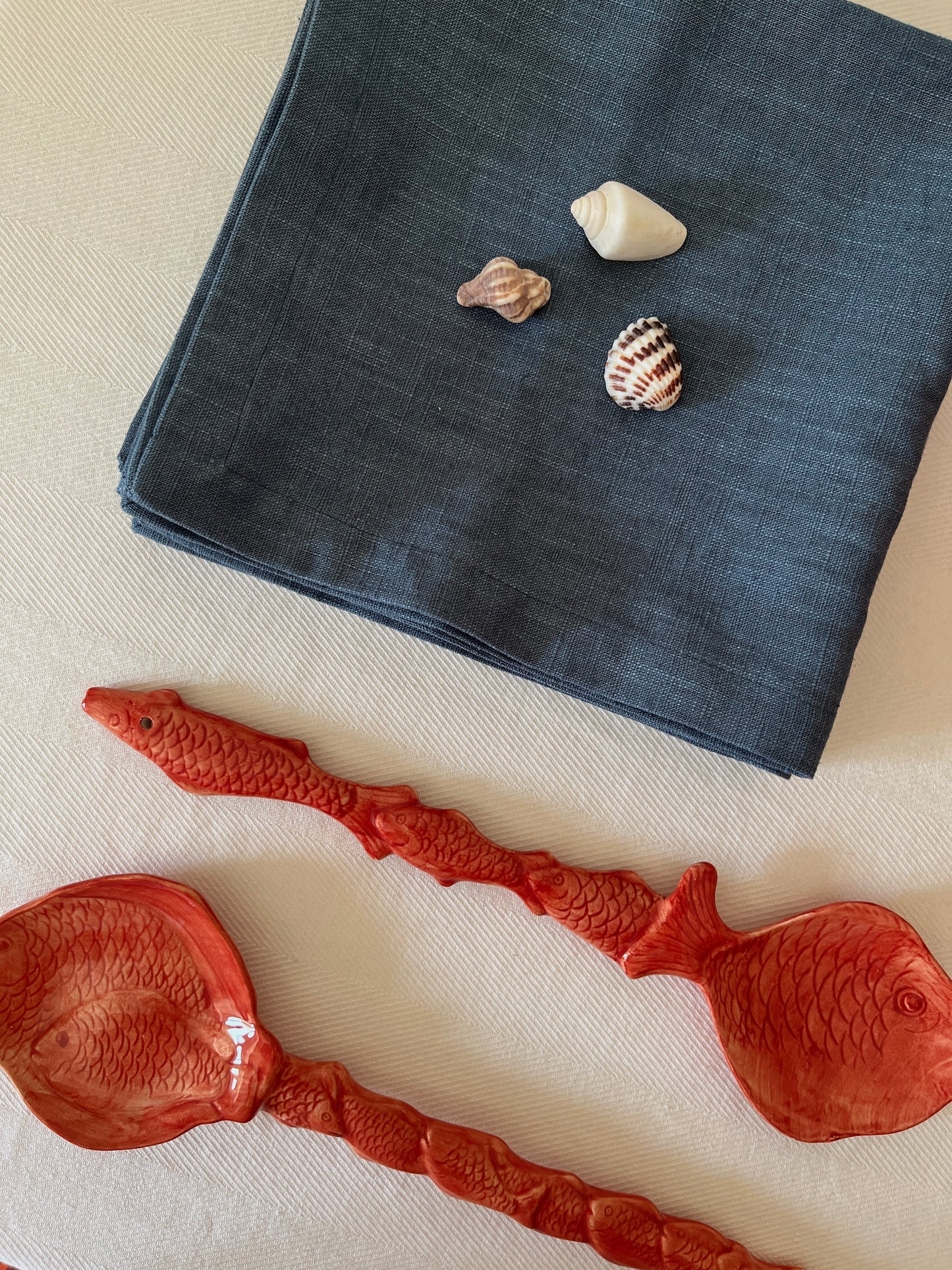 Coral Serving Spoons