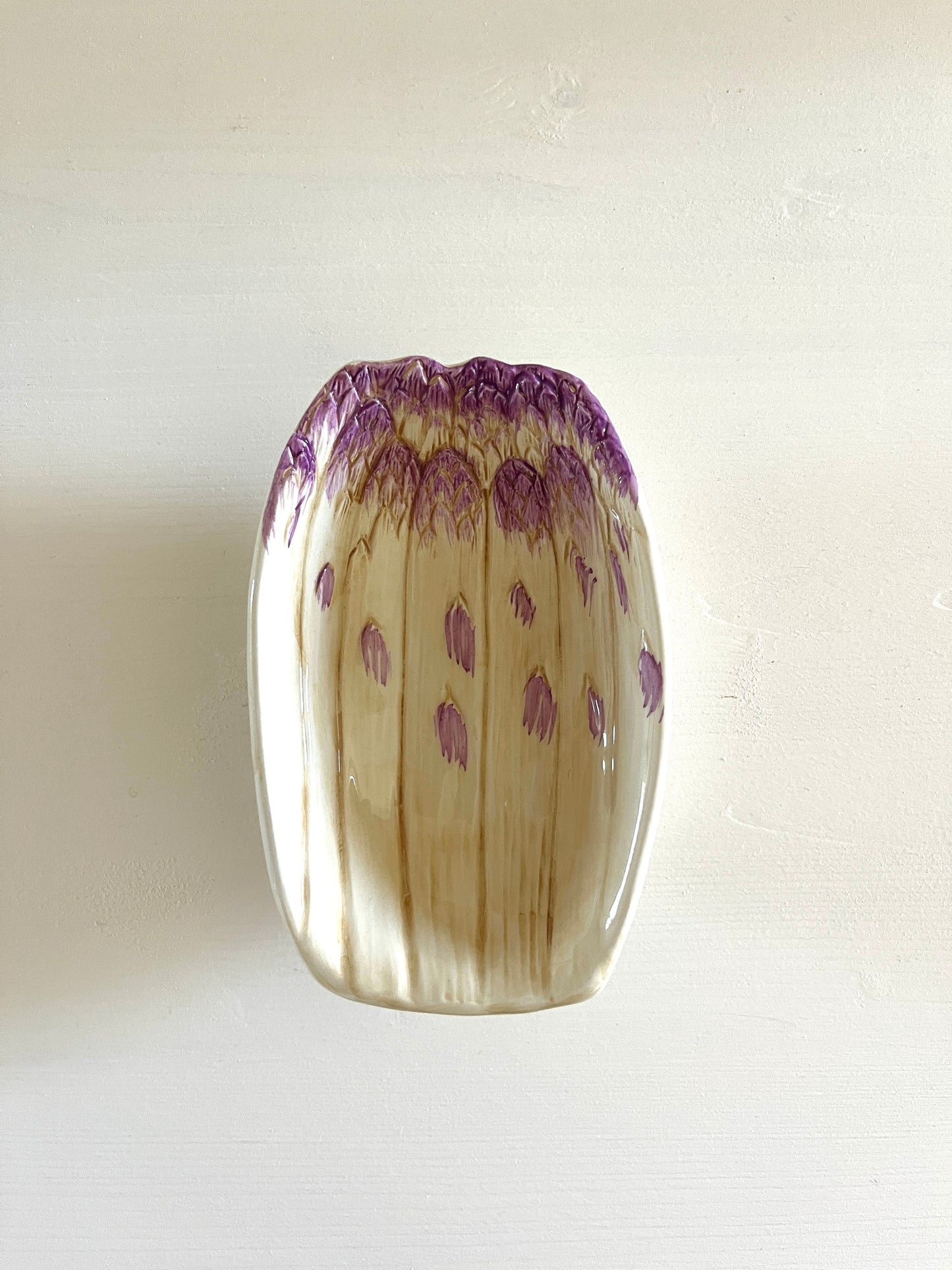Asparagus Small Bowl in Lilac and Cream