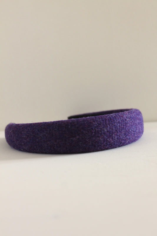 Purple Tweed headband