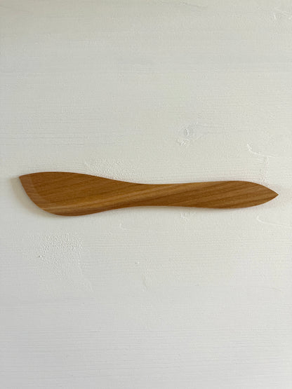 butter knife made from cherry wood