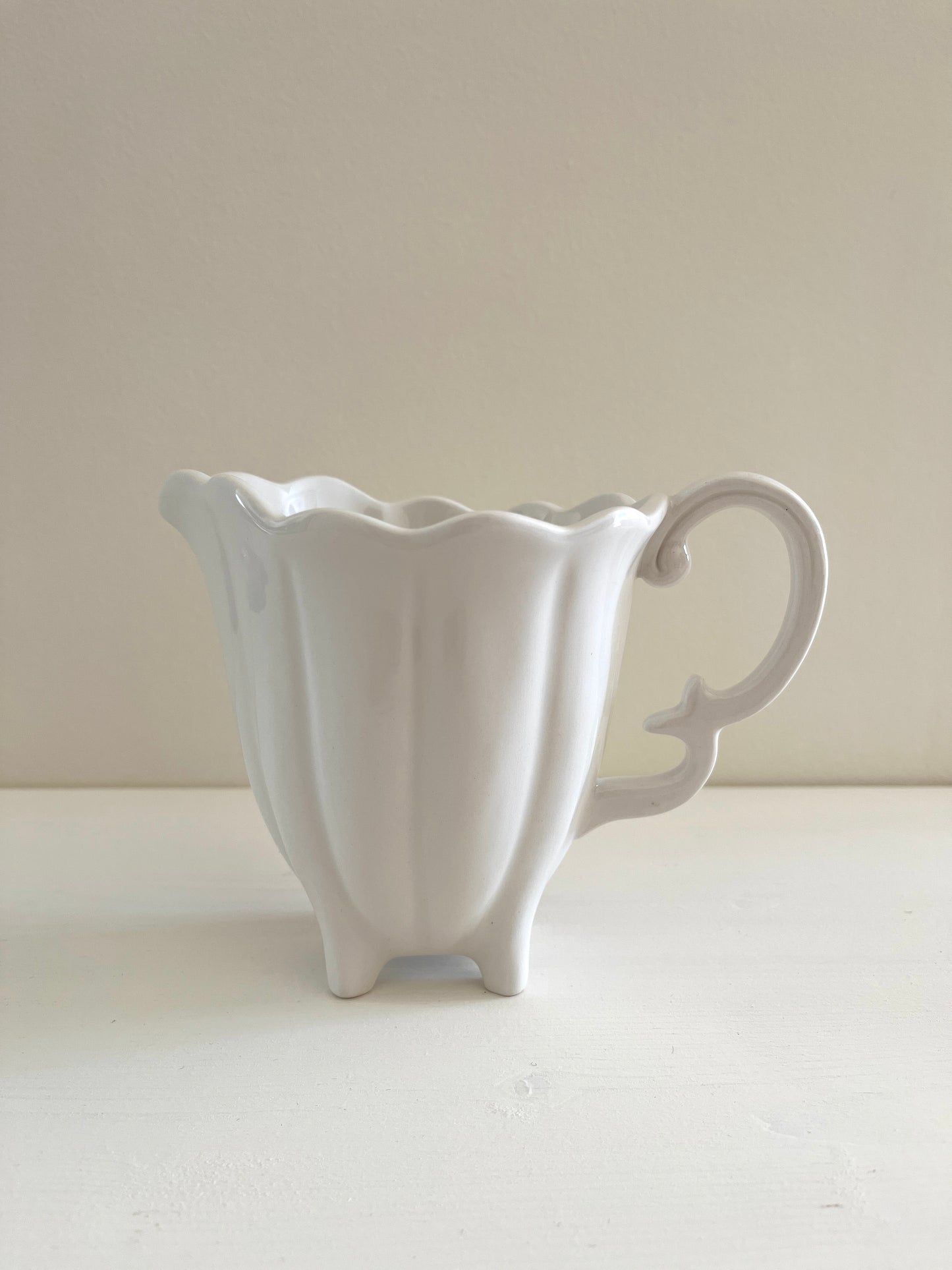 Small Ceramic White Jug