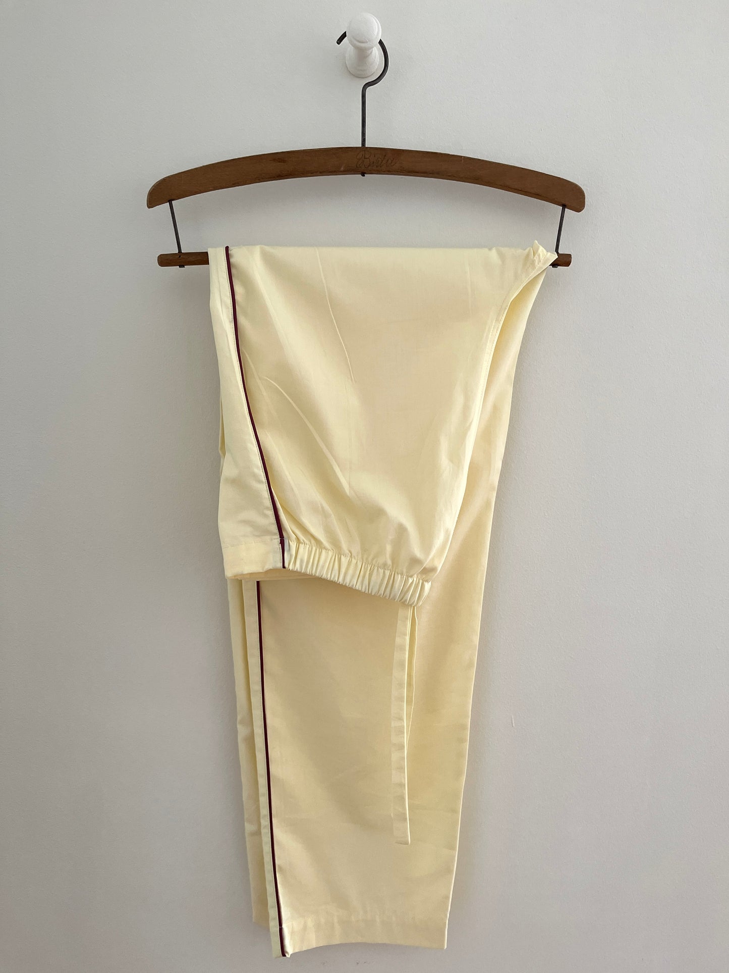 Butter Yellow Poplin Pyjamas