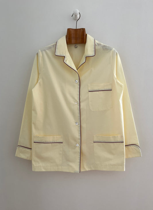 Butter Yellow Poplin Pyjamas