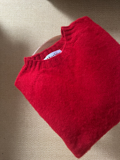 Shetland Jumper in Red