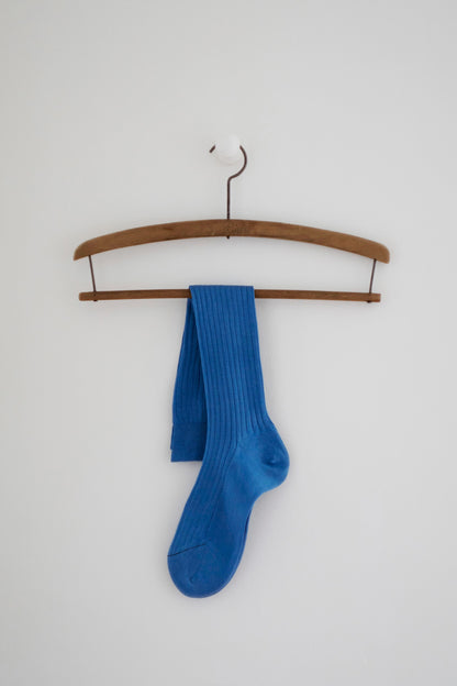 Cotton Socks in Cornflower Blue